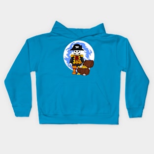 PIRATE SKULL CARTOON Kids Hoodie